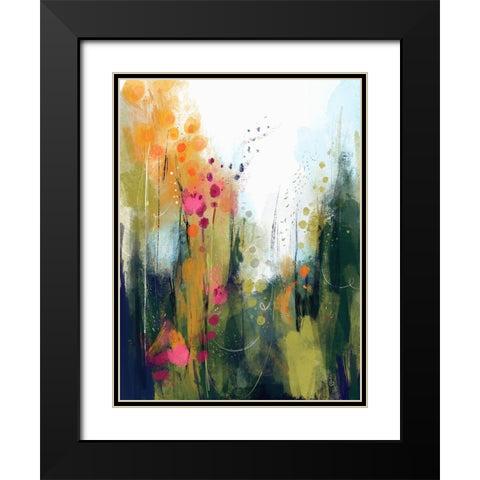 Wildwood Black Modern Wood Framed Art Print with Double Matting by Banerjee, Ishita