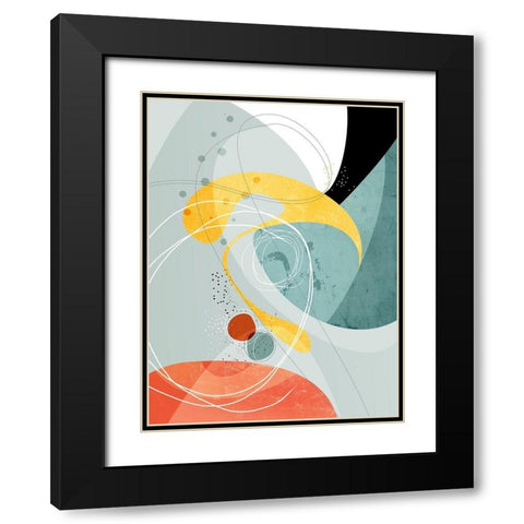 Galactic 02 - Crossings Black Modern Wood Framed Art Print with Double Matting by Banerjee, Ishita