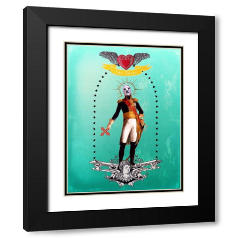 The Saint Black Modern Wood Framed Art Print with Double Matting by Brothers, Erika C.