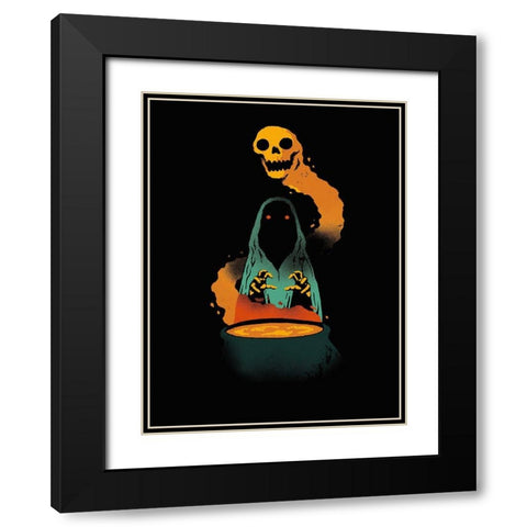 Conjure Black Modern Wood Framed Art Print with Double Matting by Buxton, Michael
