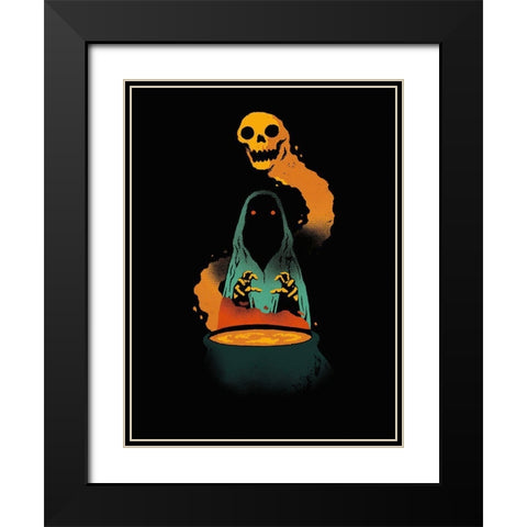 Conjure Black Modern Wood Framed Art Print with Double Matting by Buxton, Michael