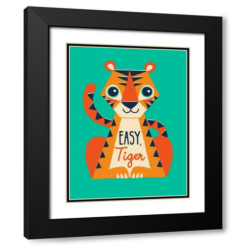 Easy Tiger Black Modern Wood Framed Art Print with Double Matting by Buxton, Michael