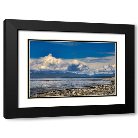 View From The Beach Black Modern Wood Framed Art Print with Double Matting by Burdick, Chuck