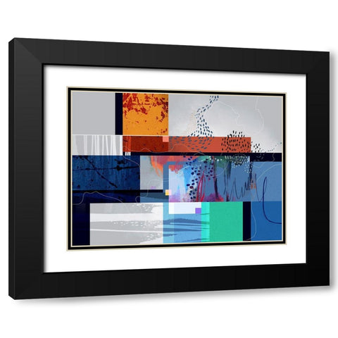 Lake Lagoon Black Modern Wood Framed Art Print with Double Matting by Banerjee, Ishita