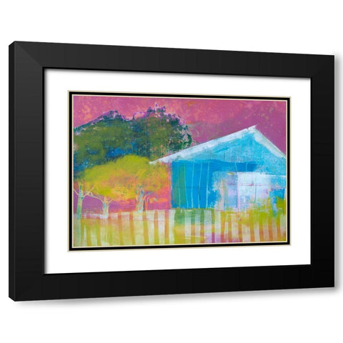 Sunday Afternoon Black Modern Wood Framed Art Print with Double Matting by Beer, Pamela K.