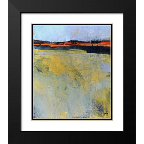 Ground Mist Black Modern Wood Framed Art Print with Double Matting by Bailey, Paul