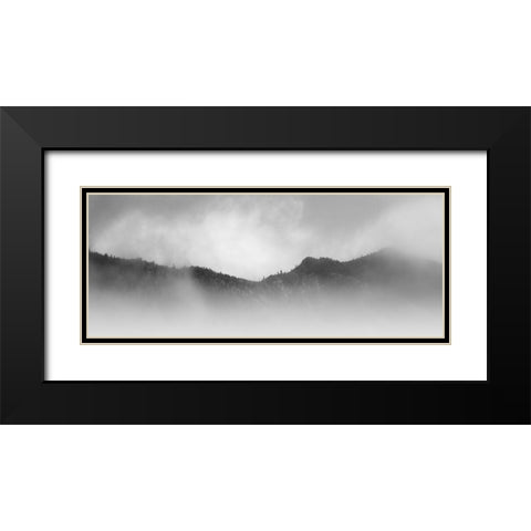 Smoky Mountain Mood Black Modern Wood Framed Art Print with Double Matting by Bell, Nicholas