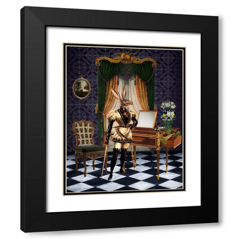 Breakfast Time Black Modern Wood Framed Art Print with Double Matting by Brothers, Erika C.