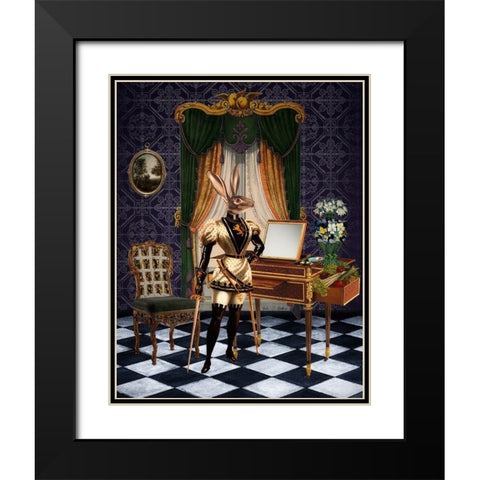 Breakfast Time Black Modern Wood Framed Art Print with Double Matting by Brothers, Erika C.