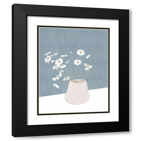 Daisy Still Life Black Modern Wood Framed Art Print with Double Matting by Beeh, Katie