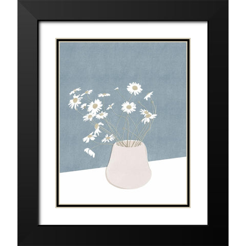 Daisy Still Life Black Modern Wood Framed Art Print with Double Matting by Beeh, Katie