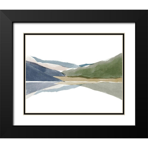 Landscape No. 3 Black Modern Wood Framed Art Print with Double Matting by Beeh, Katie