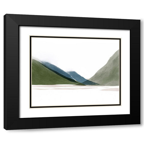 Landscape No. 4 Black Modern Wood Framed Art Print with Double Matting by Beeh, Katie