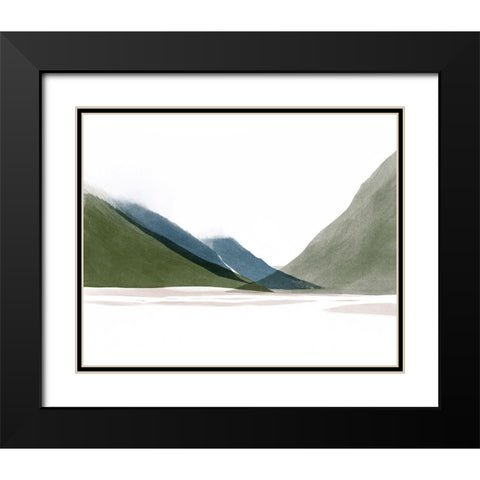 Landscape No. 4 Black Modern Wood Framed Art Print with Double Matting by Beeh, Katie