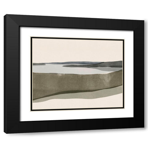 Landscape No. 6 Black Modern Wood Framed Art Print with Double Matting by Beeh, Katie