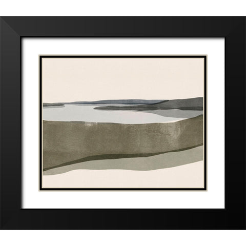 Landscape No. 6 Black Modern Wood Framed Art Print with Double Matting by Beeh, Katie