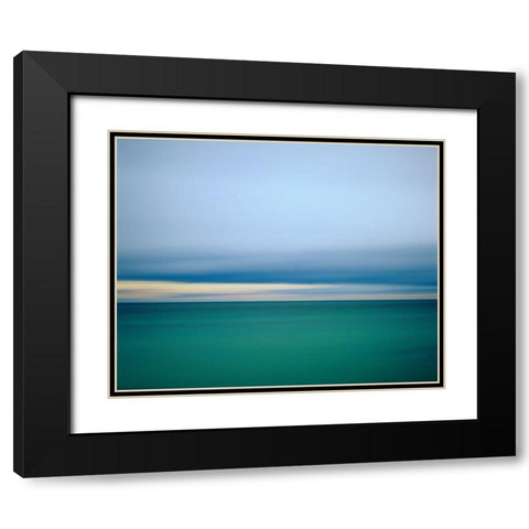 Lake Superior Morning Black Modern Wood Framed Art Print with Double Matting by Becia, Jim