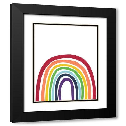 Inclusion Black Modern Wood Framed Art Print with Double Matting by Baker, Bronwyn