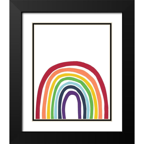 Inclusion Black Modern Wood Framed Art Print with Double Matting by Baker, Bronwyn