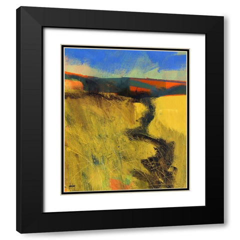 Upland 1 Black Modern Wood Framed Art Print with Double Matting by Bailey, Paul