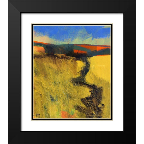 Upland 1 Black Modern Wood Framed Art Print with Double Matting by Bailey, Paul