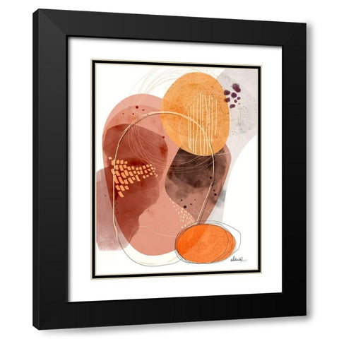 Chasing Shadows Black Modern Wood Framed Art Print with Double Matting by Banerjee, Ishita