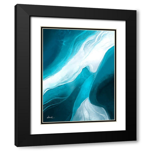 Ethereal Iceberg Black Modern Wood Framed Art Print with Double Matting by Banerjee, Ishita