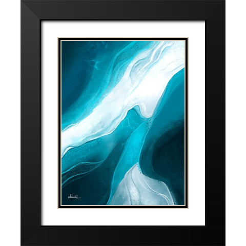 Ethereal Iceberg Black Modern Wood Framed Art Print with Double Matting by Banerjee, Ishita