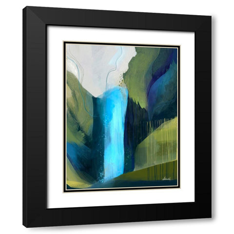 Ethereal Rainforest Black Modern Wood Framed Art Print with Double Matting by Banerjee, Ishita