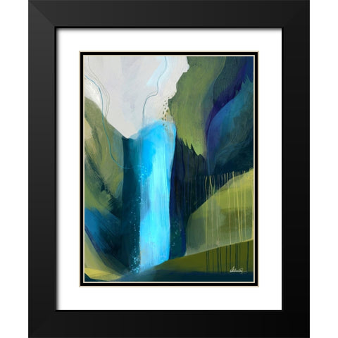 Ethereal Rainforest Black Modern Wood Framed Art Print with Double Matting by Banerjee, Ishita