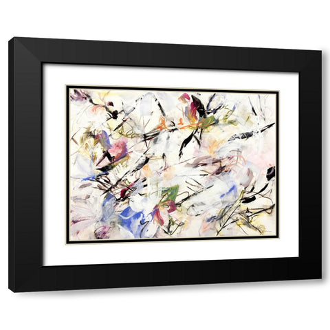 Magnolia Life Blossoms 1 Black Modern Wood Framed Art Print with Double Matting by Bujna, Kati