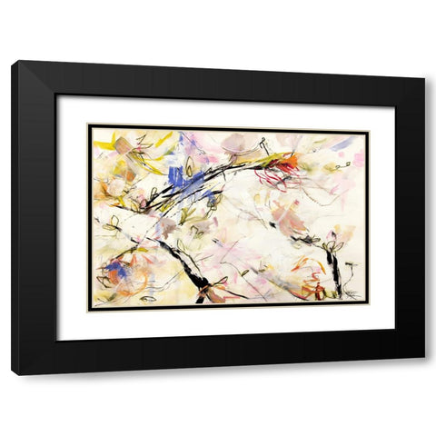 Magnolia Life Blossoms 2 Black Modern Wood Framed Art Print with Double Matting by Bujna, Kati