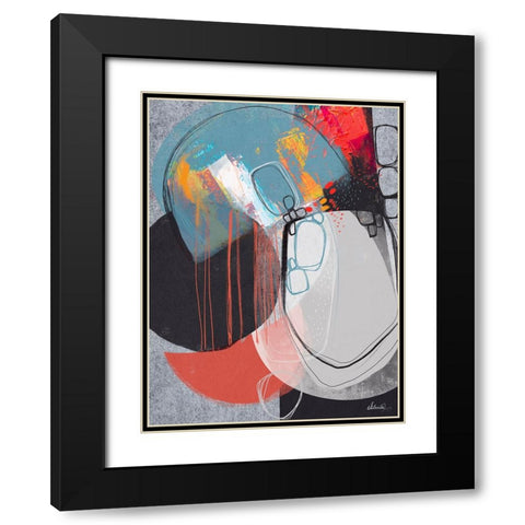 Pebble Beach 1 Black Modern Wood Framed Art Print with Double Matting by Banerjee, Ishita