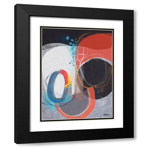 Pebble Beach 2 Black Modern Wood Framed Art Print with Double Matting by Banerjee, Ishita
