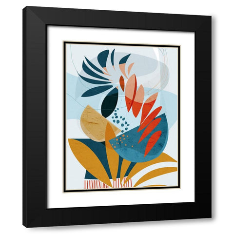 Tropical Planted Black Modern Wood Framed Art Print with Double Matting by Banerjee, Ishita