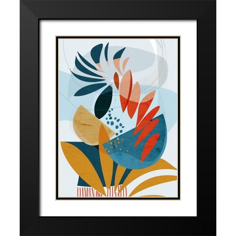 Tropical Planted Black Modern Wood Framed Art Print with Double Matting by Banerjee, Ishita