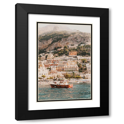 Campora Black Modern Wood Framed Art Print with Double Matting by Broadway, Krista