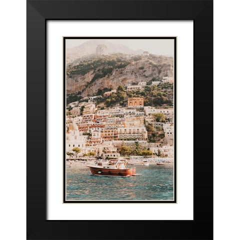 Campora Black Modern Wood Framed Art Print with Double Matting by Broadway, Krista