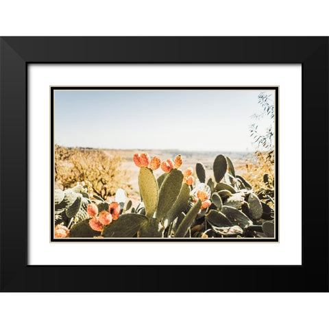 Estero Black Modern Wood Framed Art Print with Double Matting by Broadway, Krista
