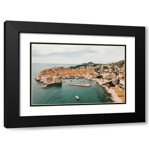 Irby Black Modern Wood Framed Art Print with Double Matting by Broadway, Krista