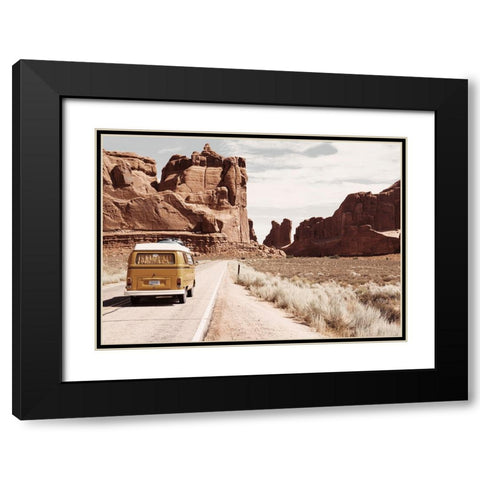 Hohokam Black Modern Wood Framed Art Print with Double Matting by Broadway, Krista