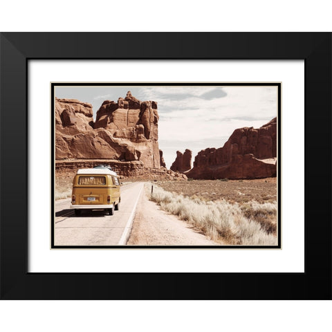 Hohokam Black Modern Wood Framed Art Print with Double Matting by Broadway, Krista