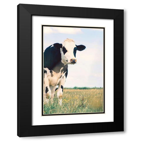 Kenton Black Modern Wood Framed Art Print with Double Matting by Broadway, Krista