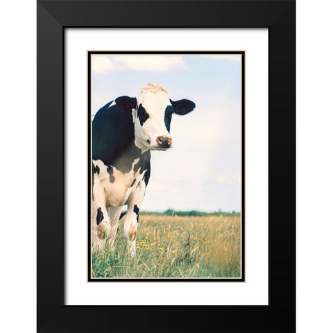 Kenton Black Modern Wood Framed Art Print with Double Matting by Broadway, Krista