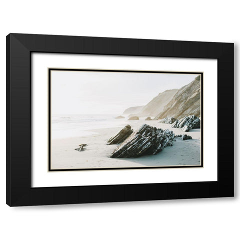 Salerno Black Modern Wood Framed Art Print with Double Matting by Broadway, Krista