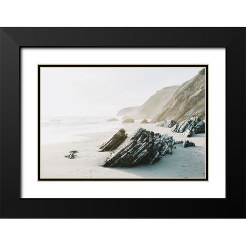 Salerno Black Modern Wood Framed Art Print with Double Matting by Broadway, Krista