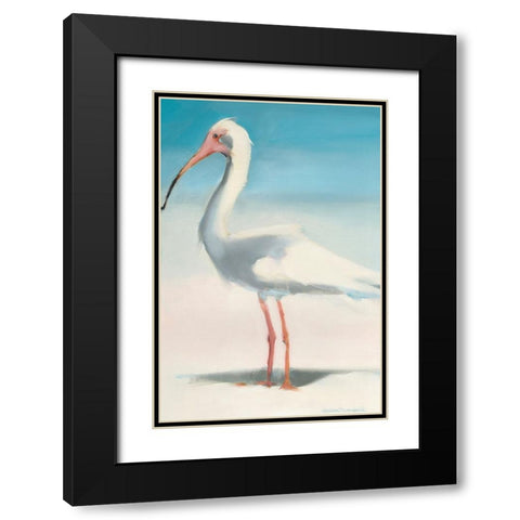Boca Ibis Black Modern Wood Framed Art Print with Double Matting by Broaderick, Kathleen