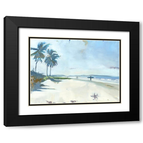 Playa Garza Black Modern Wood Framed Art Print with Double Matting by Broaderick, Kathleen