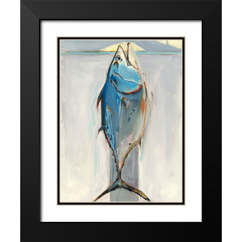 Bonita Black Modern Wood Framed Art Print with Double Matting by Broaderick, Kathleen