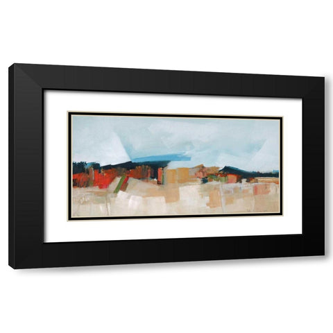 Abstract Landscape Black Modern Wood Framed Art Print with Double Matting by Crosby, William M.